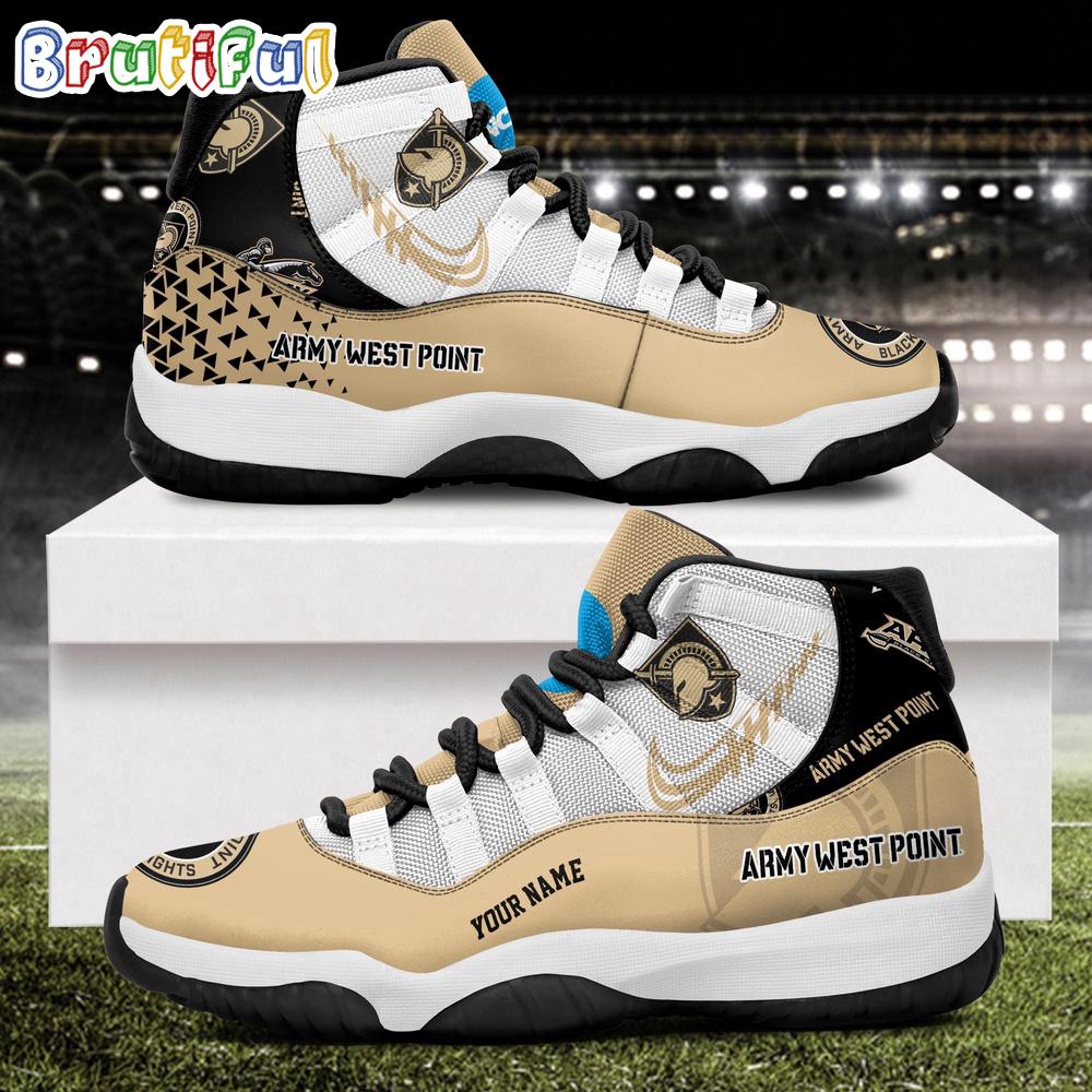 NCAA Army Black Knights Sport Logo Team Personalized Air Jordan 11 Shoes