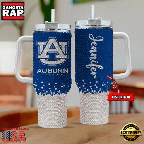 NCAA Auburn Tigers Custom Name Stanley Diamond Tumbler 40oz