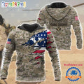 NCAA BYU Cougars Military Veterans Camouflage Hoodie