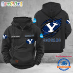 NCAA BYU Cougars Sport Team Design Logo Name Cargo Hoodie