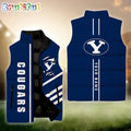 NCAA BYU Cougars Sport Team Personalized Sleeveless Down Puffer Jacket