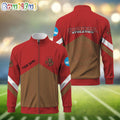 NCAA Clemson Tigers Sport Logo Team Personalized Standing Neck Zipper Jacket
