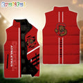 NCAA Cornell Big Red Sport Team Personalized Sleeveless Down Puffer Jacket