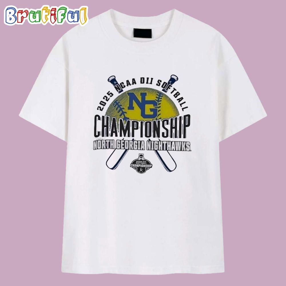 NCAA DII Softball Championship North Georgia Nighthawks 2025 T Shirt