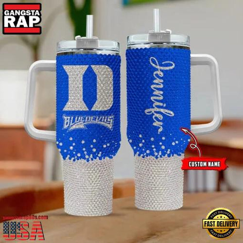 NCAA Duke Blue Devils Custom Name Stanley Diamond Tumbler 40oz