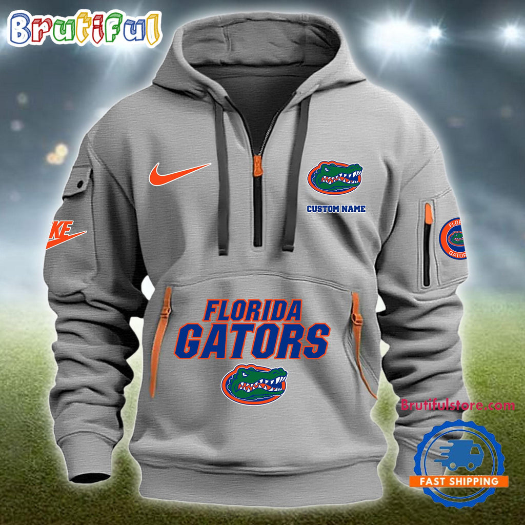 NCAA Florida Gators Heavy Hoodie, Sporty Quarter Zip Hoodie
