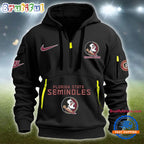 NCAA Florida State Seminoles Heavy Hoodie, Sporty Quarter Zip Hoodie