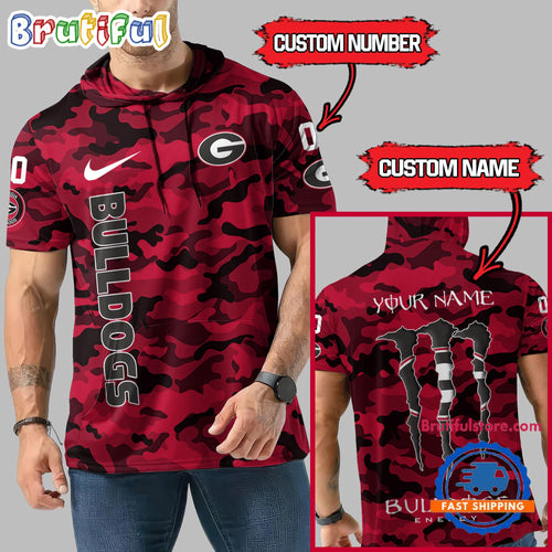 NCAA Georgia Bulldogs Special Camo Sleeveless Hoodie Design