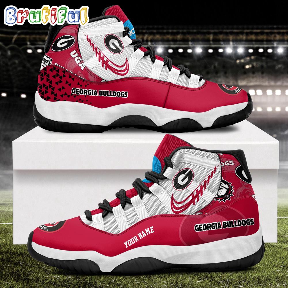 NCAA Georgia Bulldogs Sport Logo Team Personalized Air Jordan 11 Shoes