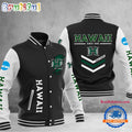 NCAA Hawaii Rainbow Warriors Personalized Sporty Varsity Baseball Jacket