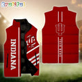 NCAA Indiana Hoosiers Sport Team Personalized Sleeveless Down Puffer Jacket