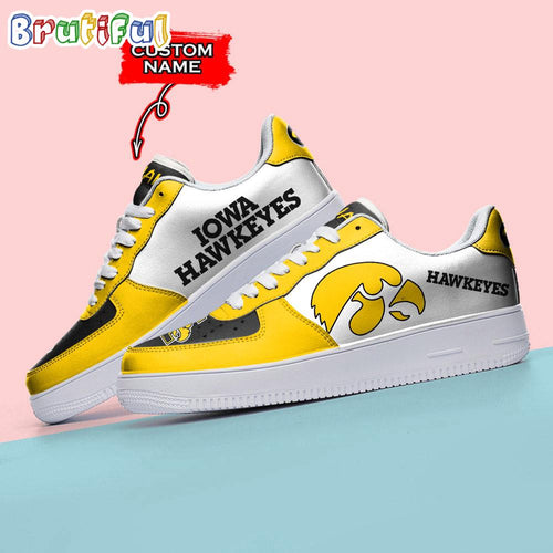 NCAA Iowa Hawkeyes Sporty Air Force 1 Shoes Sneaker