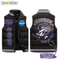 NCAA Kansas State Wildcats Mascot Sporty Design Sleeveless Puffer Jacket