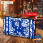 NCAA Kentucky Wildcats Leopard Women’s Zip Around Wallet, Sporty Women’s Wallet