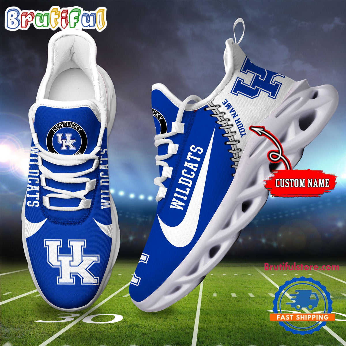 NCAA Kentucky Wildcats New Season Design Max Soul Shoes Sport Sneaker