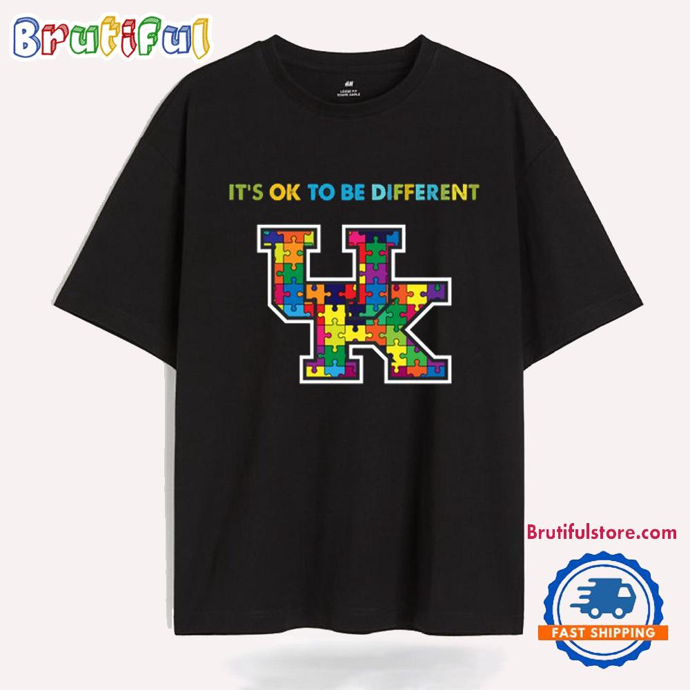 NCAA Kentucky Wildcats Special Autism Awareness It’s Ok To Be Different T-Shirt