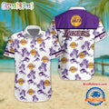 NCAA Los Angeles Lakers Sporty Aloha Summer Hawaiian Shirt