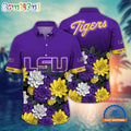 NCAA LSU TIGERS Flower Tropical Summer Beach Hawaiian Shirt