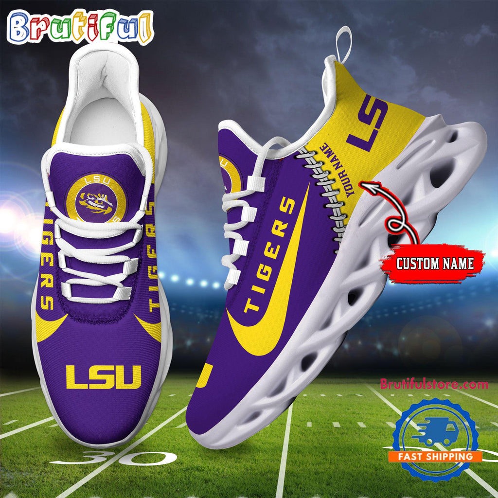 NCAA LSU Tigers New Season Design Max Soul Shoes Sport Sneaker