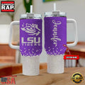 NCAA LSU Tigers Custom Name Stanley Diamond Tumbler 40oz