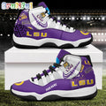 NCAA LSU Tigers Sport Logo Team Personalized Air Jordan 11 Shoes
