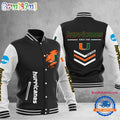 NCAA Miami Hurricanes Personalized Sporty Varsity Baseball Jacket