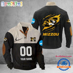 NCAA Missouri Tigers Sport Team Custom Name And Number Buttoned Collar Sweatshirt