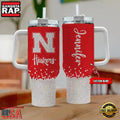 NCAA Nebraska Cornhuskers Custom Name Stanley Diamond Tumbler 40oz