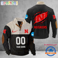 NCAA Nebraska Cornhuskers Sport Team Custom Name And Number Buttoned Collar Sweatshirt