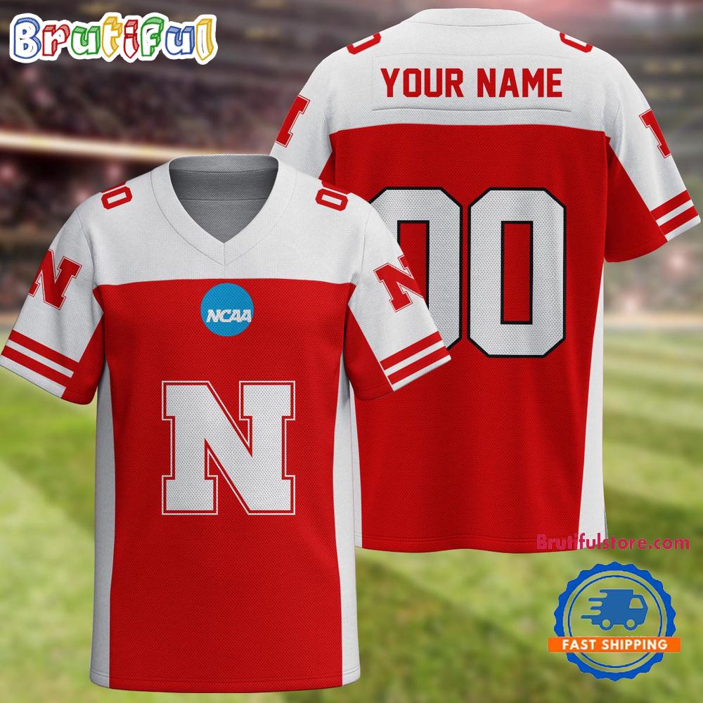 NCAA Nebraska Cornhuskers Sport Team New Season Personalized Football Jersey