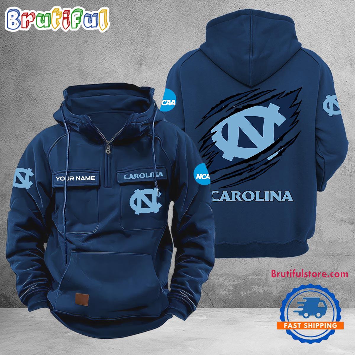 NCAA North Carolina Tar Heels Sport Team Design Logo Name Cargo Hoodie