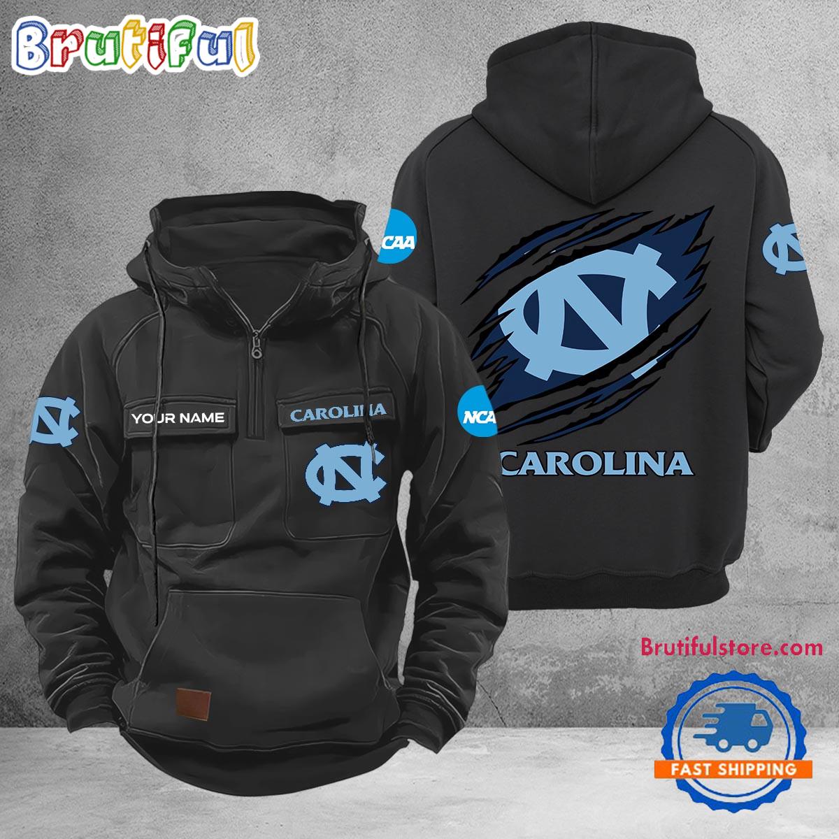 NCAA North Carolina Tar Heels Sport Team Design Logo Name Cargo Hoodie