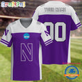 NCAA Northwestern Wildcats Sport Team New Season Personalized Football Jersey