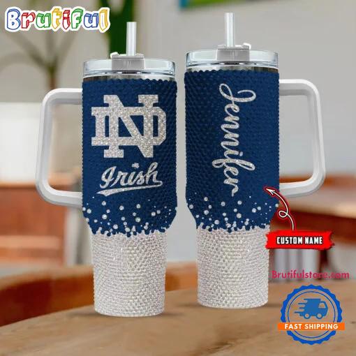 NCAA Notre Dame Fighting Irish Personalized Stanley Diamond Tumbler 40oz