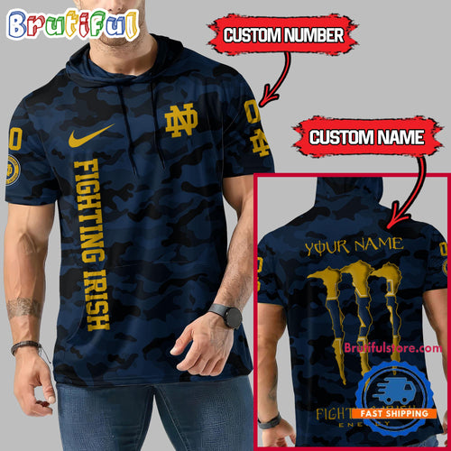 NCAA Notre Dame Fighting Irish Special Camo Sleeveless Hoodie Design
