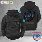NCAA Notre Dame Fighting Irish Sport Team Design Logo Name Cargo Hoodie
