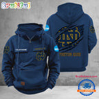 NCAA Notre Dame Fighting Irish Sport Team Design Logo Name Cargo Hoodie