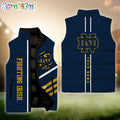 NCAA Notre Dame Fighting Irish Sport Team Personalized Sleeveless Down Puffer Jacket