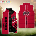 NCAA Ohio State Buckeyes Sport Team Personalized Sleeveless Down Puffer Jacket