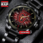 NCAA Oklahoma Sooners Football Team Logo Design Black Watch