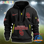 NCAA Oklahoma Sooners Heavy Hoodie, Sporty Quarter Zip Hoodie