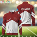 NCAA Oklahoma Sooners Sport Logo Team Personalized Standing Neck Zipper Jacket