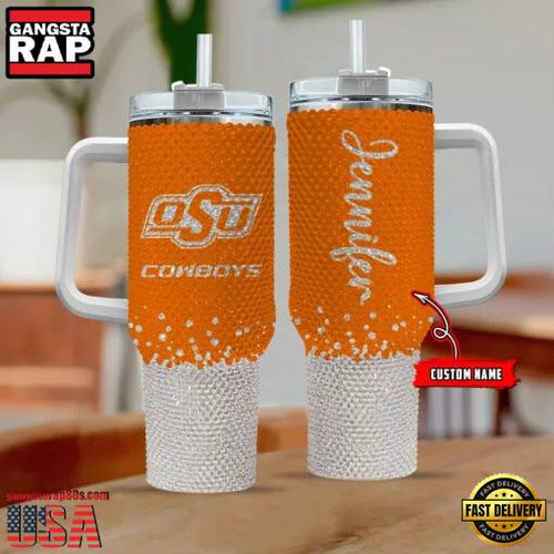 NCAA Oklahoma State Cowboys Custom Name Stanley Diamond Tumbler 40oz