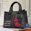NCAA Ole Miss Rebels Forever Not Just When We Win Leather Hand Bag