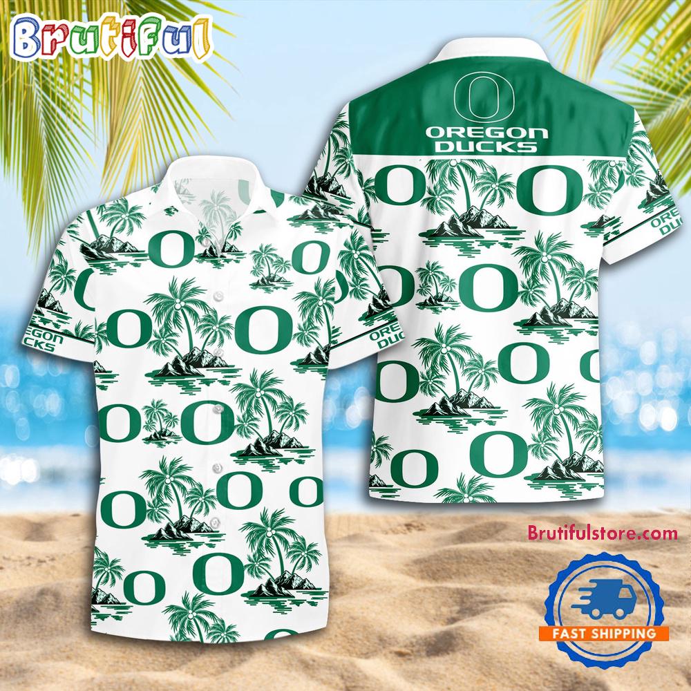 NCAA Oregon Ducks Sporty Aloha Summer Hawaiian Shirt