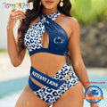 NCAA Penn State Nittany Lions Leopard Pattern Summer Beach Women’s Bikini Set