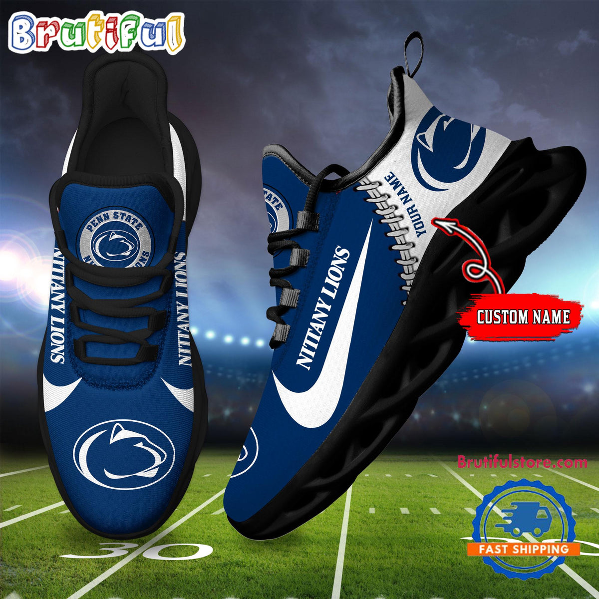 NCAA Penn State Nittany Lions New Season Design Max Soul Shoes Sport Sneaker