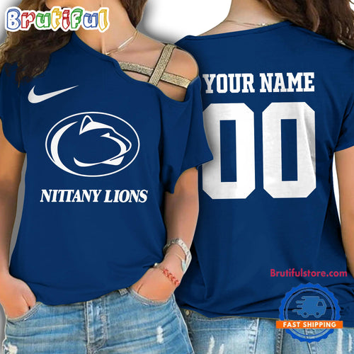 NCAA Penn State Nittany Lions Special Sport Team Custom Women’s One Shoulder Shirt