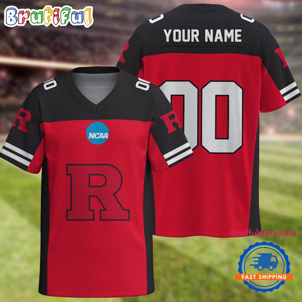 NCAA Rutgers Scarlet Knights Sport Team New Season Personalized Football Jersey