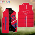 NCAA SMU Mustangs Sport Team Personalized Sleeveless Down Puffer Jacket